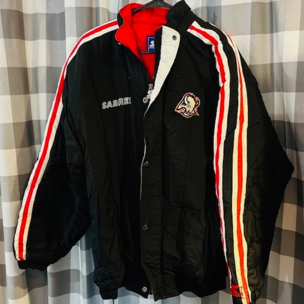 Buffalo Sabres NHL Starter Vintage Goathead Team Logo Jacket